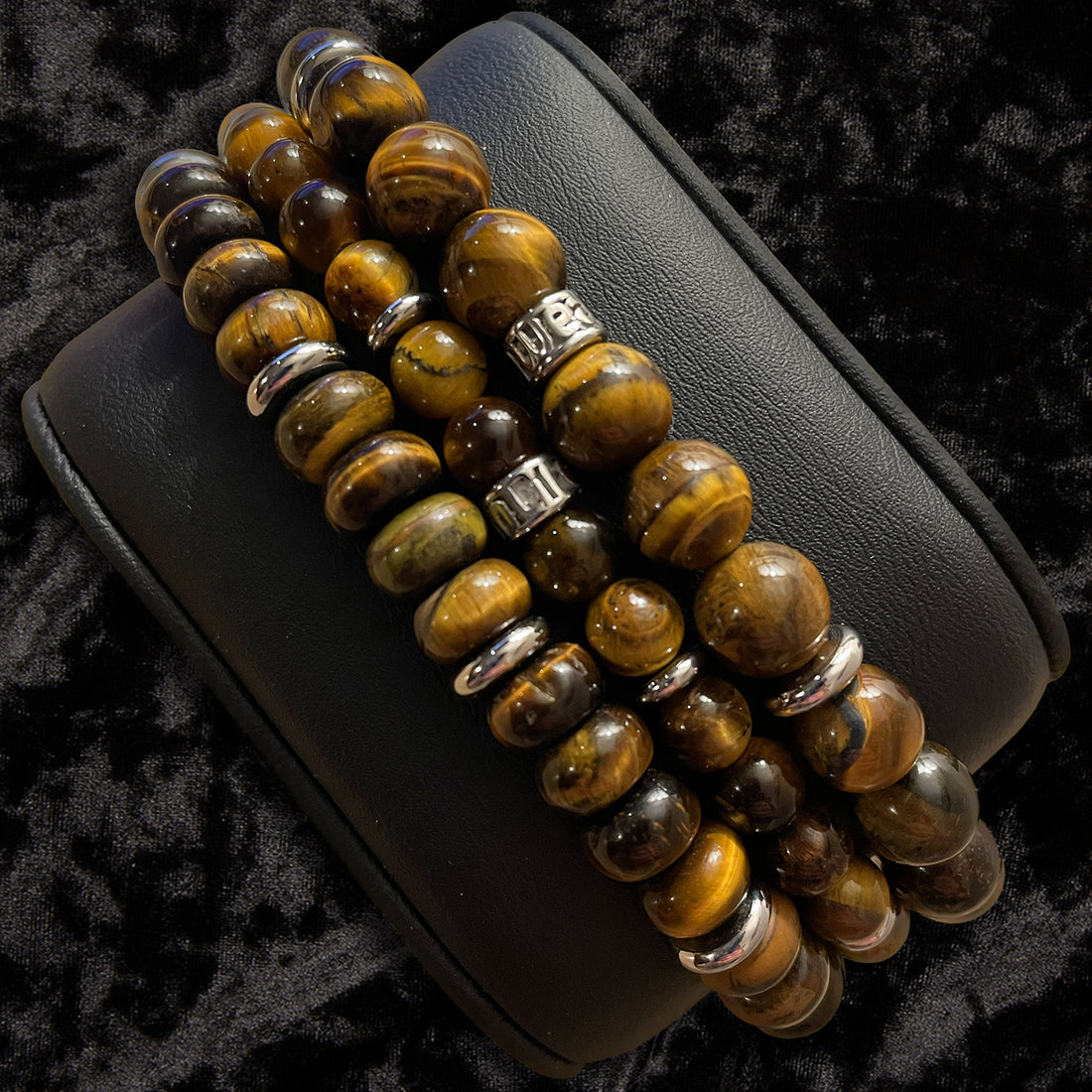  Gustav Collection Gold and Brown Tigers Eye