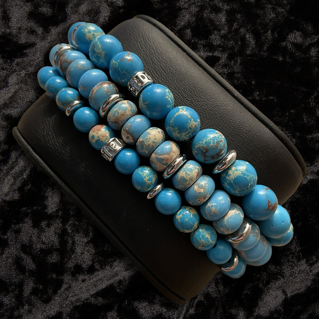  Sea Sediment Turquoise Jasper Bracelets