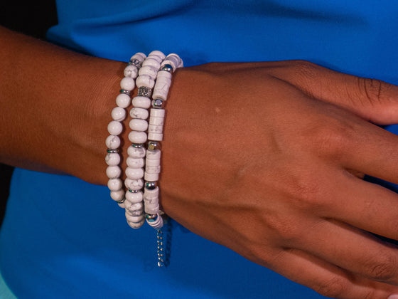 The Wentworth Collection :: Howlite White Turquoise